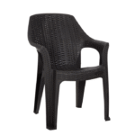 Πολυθρόνα Εξωτερικού Χώρου Πλαστική Μαύρη