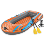 Bestway Kondor Elite 3000 Φουσκωτή Βάρκα 3 Ατόμων Πορτοκαλί με Κουπιά & Τρόμπα
