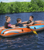 Bestway Kondor Elite 3000 Φουσκωτή Βάρκα 3 Ατόμων Πορτοκαλί με Κουπιά & Τρόμπα - Image 8