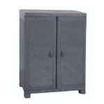 Δίφυλλη Ντουλάπα Πλαστική με 2 Ράφια 70x44x91εκ.