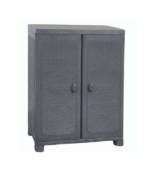 Δίφυλλη Ντουλάπα Πλαστική με 2 Ράφια 70x44x91εκ.