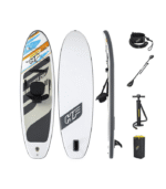 Bestway Hydro-Force White Cap Φουσκωτή Σανίδα SUP με Μήκος 3.05m Πολύχρωμη
