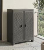 Δίφυλλη Ντουλάπα Πλαστική με 2 Ράφια 70x44x91εκ. - Image 3