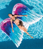 Intex Angel Wings Mat Φουσκωτό Στρώμα Θαλάσσης Φτερά Αγγέλου με Χειρολαβές 251εκ. - Image 3