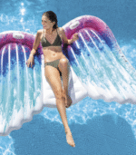 Intex Angel Wings Mat Φουσκωτό Στρώμα Θαλάσσης Φτερά Αγγέλου με Χειρολαβές 251εκ. - Image 4