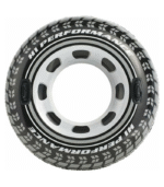 Intex Παιδική Φουσκωτή Σαμπρέλα Θαλάσσης με Χειρολαβές Μαύρη 114εκ.