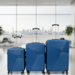 TnS Βαλίτσες Ταξιδιού Υφασμάτινες με 4 Ρόδες Σετ 3τμχ