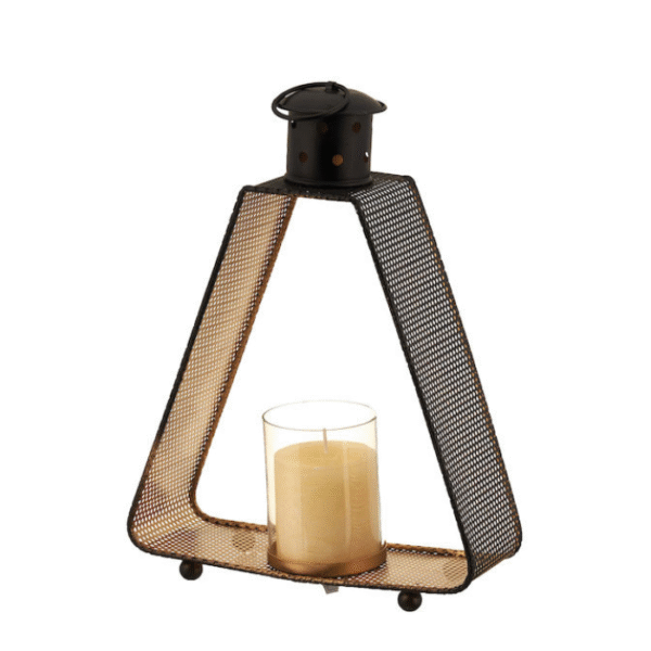 TnS Κηροπήγιο Μεταλλικό σε Μαύρο Χρώμα 25x33x9εκ.