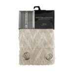 TnS Κουρτίνα με Τρουκς Μπεζ 140x250εκ.