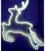 Περίγραμμα Φωτοσωλήνα Neon Πλακέ – Ελάφι Ø64cm (IP44) - Image 2