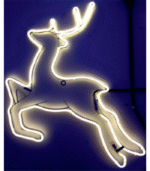 Περίγραμμα Φωτοσωλήνα Neon Πλακέ – Ελάφι Ø64cm (IP44)