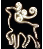 Περίγραμμα Φωτοσωλήνα Neon Πλακέ – Τάρανδος Ø82cm (IP44)