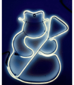 Περίγραμμα Φωτοσωλήνα Neon Πλακέ – Χιονάνθρωπος Ø52cm (IP44) - Image 2