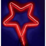 Περίγραμμα Φωτοσωλήνα Neon Πλακέ – Αστέρι Ø27cm (IP44)