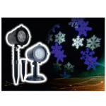 Προτζέκτορας νιφάδες με μπλε-λευκό LED (Snowfall / Lights Design)