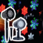 Προτζέκτορας LED Νιφάδες Πολύχρωμος με ρυθμιζόμενο LED