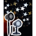 Προτζέκτορας αστέρια με χιόνι θερμό λευκό LED