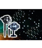 Προτζέκτορας χιονόπτωση με λευκό LED 3 προγράμματα (Snowfall Design)