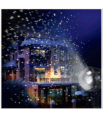 Προτζέκτορας χιονόπτωση με λευκό LED 3 προγράμματα (Snowfall Design) - Image 2