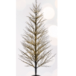 LED Δέντρο Micro Dot Black με Flash – Σειρά 2530 (IP44, Θερμό Λευκό)