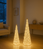 Ακρυλικός Κώνος LED – Λευκό (IP44) - Image 3