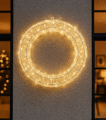 Τρισδιάστατο Ακρυλικό Στεφάνι LED (3D Acrylic Wreath) – Λευκό - Image 3