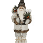 Διακοσμητικός Άγιος Βασίλης (Γκρι - Καφέ)