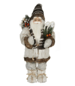 Διακοσμητικός Άγιος Βασίλης (Γκρι - Καφέ)