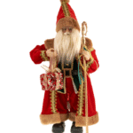 Διακοσμητικός Άγιος Βασίλης με κάπα (Κόκκινο - Πράσινο)