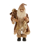 Διακοσμητικός Άγιος Βασίλης με κάπα (Μπεζ - Χρυσό)