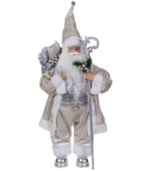 Διακοσμητικός Άγιος Βασίλης με κάπα (Σαμπανί)