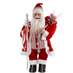 Διακοσμητικός Άγιος Βασίλης με βελούδινη κάπα