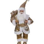 Διακοσμητικός Άγιος Βασίλης με χρυσή παγέτα
