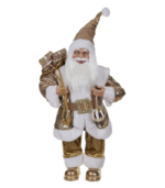 Διακοσμητικός Άγιος Βασίλης με χρυσή παγέτα