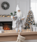 Διακοσμητικός Άγιος Βασίλης (Λευκό) - Image 4