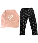 Πυτζάμα Γυναικεία Καρδιά Ρόζ