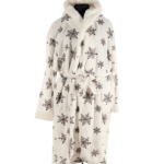 Ρόμπα Flannel Super Soft Λευκό (B)