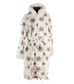 Ρόμπα Flannel Super Soft Λευκό (B)