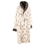 Ρόμπα Flannel Super Soft Λευκό (A)