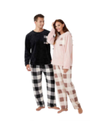 Πυτζάμα Ανδρική Καρώ Μαύρο