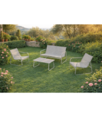 Σαλόνι σετ/4τεμ. 2θεσ. καναπές με 2 πολυθρόνες & τραπεζάκι - Ανοικτό γκρι - Image 3