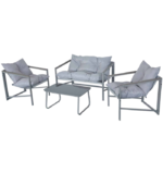 Σαλόνι σετ/4τεμ. 2θεσ. καναπές με 2 πολυθρόνες & τραπεζάκι - Μπεζ